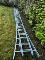 Alu ladder 2x18, Doe-het-zelf en Bouw, Ladders en Trappen, Ladder, Gebruikt, 4 meter of meer, Ophalen