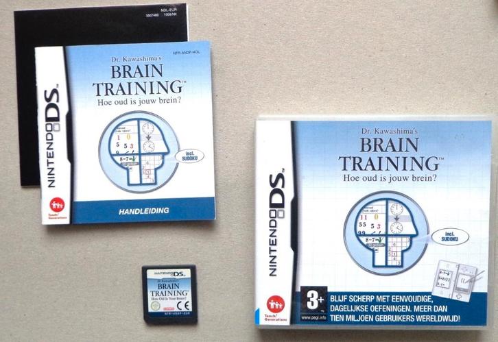 Brain Training Hoe oud is jouw brein voor de Nintendo DS, Games en Spelcomputers, Games | Nintendo DS, Zo goed als nieuw, Ophalen of Verzenden