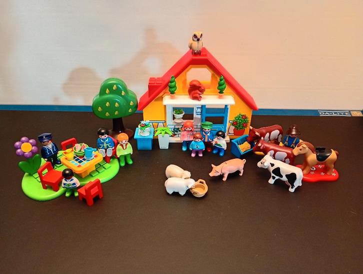 Playmobil 123 boerderij, Kinderen en Baby's, Speelgoed | Playmobil, Zo goed als nieuw, Complete set, Ophalen