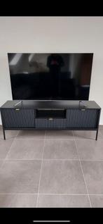 Tv meubel Meubella zwart, Huis en Inrichting, Kasten |Televisiemeubels, Ophalen, Zo goed als nieuw