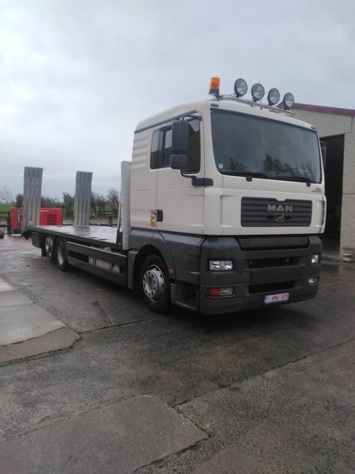 MAN TGA 26.390 -6x2 oprijvrachtwagen, Zakelijke goederen, Machines en Bouw | Transport, Ophalen