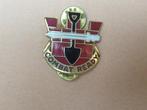 US  130th Engineer Brigade Insignia Pin - Combat Ready, Ophalen of Verzenden, Landmacht, Embleem of Badge