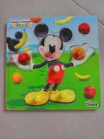 Houten puzzel Mickey Mouse, Kinderen en Baby's, Speelgoed | Kinderpuzzels, 2 tot 4 jaar, Gebruikt, Ophalen of Verzenden, Van hout