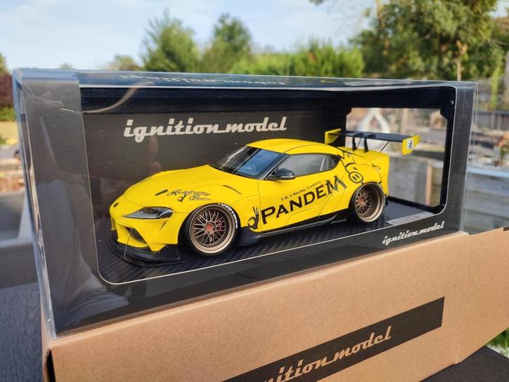 Toyota Supra MK5 Pandem 1/18 ontstekingsmodel, Hobby en Vrije tijd, Modelauto's | 1:18, Zo goed als nieuw, Auto, Overige merken