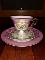 Vintage jaren 1960 porseleinen plechtige communie ontbijtset, Ophalen of Verzenden, Nieuw, Porselein, Compleet servies