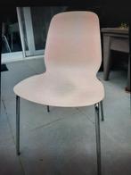 Lot de 4 chaises ikea rose très pâle, pieds inox, Maison & Meubles, Chaises
