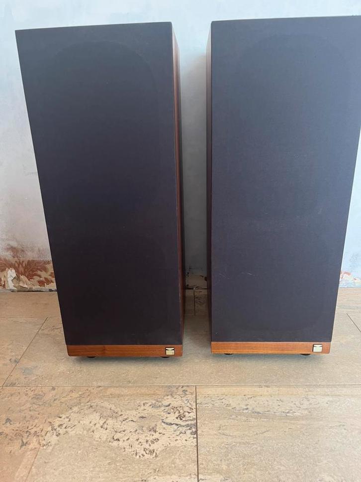 KEF Calinda luidsprekers – vintage hifi, 1e eigenaar, Audio, Tv en Foto, Luidsprekerboxen, Gebruikt, Front, Rear of Stereo speakers
