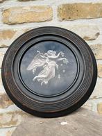 Ronde, houten kader, diameter buitenkant 30 cm., Enlèvement ou Envoi