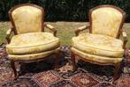 Paar Louis XV-fauteuils uit de 18e eeuw, Antiek en Kunst, Ophalen