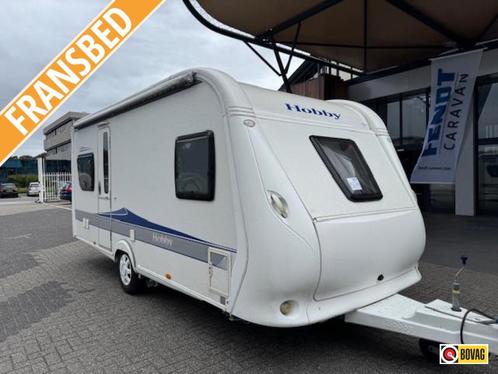 Hobby Excellent 495 UFE 2010 MOVER + VOORTENT!, Caravans en Kamperen, Caravans, tot en met 4, 1000 - 1250 kg, Rondzit, Hobby, Lengtebed