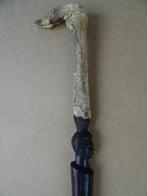 Curiosa antieke jachtstok met bokkenpoot antieke stok jager, Antiek, curiosa, kunst, Ophalen of Verzenden
