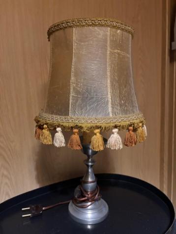 Tinnen lamp met lampenkap, Huis en Inrichting, Ophalen