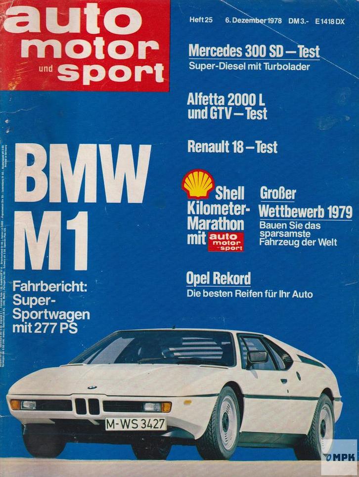 Auto Motor Und Sport 1978 Magazine #25 Duits, Boeken, Auto's | Folders en Tijdschriften, Gelezen, Ophalen of Verzenden