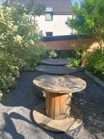 lot de 3 tourets en bois (prix du lot), Tuin en Terras, Tuintafels, Ophalen, Gebruikt, Rond, Hout