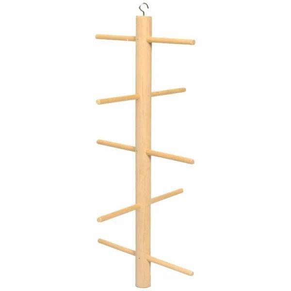 VOGELSPEELGOED HANGENDE HOUTEN ZITSTOK 20X40CM, Dieren en Toebehoren, Vogels | Toebehoren, Nieuw, Kooi-accessoires, Ophalen