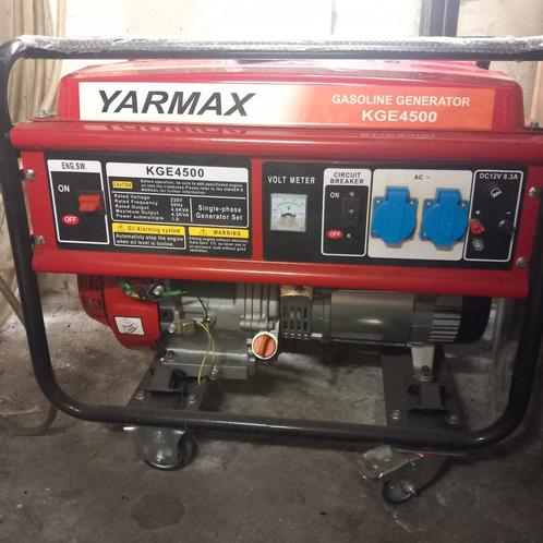 Yarmax KGE4500 generator - nieuw, enkel getest, Doe-het-zelf en Bouw, Aggregaten, Nieuw, Benzine, Minder dan 5 kVA, Geluidgedempt