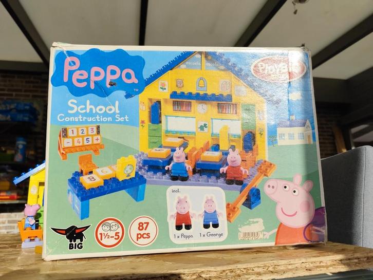 School Peppa Pig , bouwstenen, Kinderen en Baby's, Speelgoed | Bouwstenen, Gebruikt, Ophalen