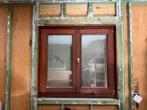 3x Houten meranti kiep en kantel raam 110x105 dubbel glas, Doe-het-zelf en Bouw, Raamkozijnen en Schuifdeuren, Ophalen, Zo goed als nieuw