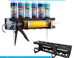 Support mural acier pistolet a calfeutrer silicone, Enlèvement ou Envoi, Comme neuf