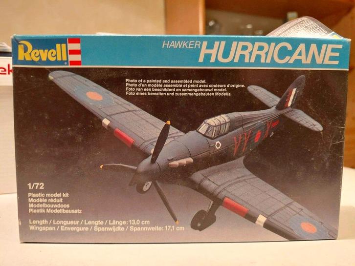 Maquette d'avion - 1:72 - REVELL - Hawker Hurricane, Hobby & Loisirs créatifs, Modélisme | Avions & Hélicoptères, Comme neuf, Avion