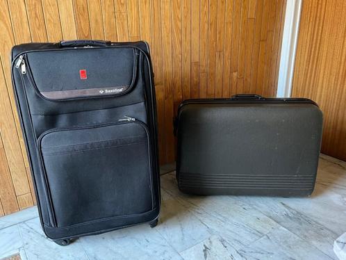 Twee reiskoffers te koop, Handtassen en Accessoires, Koffers, Gebruikt, Uitschuifbare handgreep, Wieltjes, Ophalen