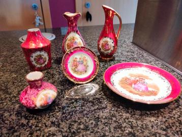 Limoges miniatuur porselein. Setje 2 beschikbaar voor biedingen