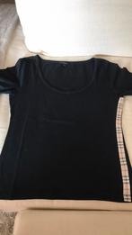 Burberry t shirt maatM half lange mouwen zwart, Comme neuf, Noir, Enlèvement ou Envoi