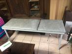 Stevige massagetafel in grijs kunstleder, Ophalen, Gebruikt, Massagetafel