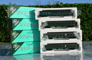 OVB -SNCB-AC-4 voitures K /fourgon -3120+3125+3123+22.126, Envoi, Comme neuf