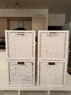 Lot de 4 paniers en bois blanc BRANÄS IKEA, Huis en Inrichting, Woonaccessoires | Schalen en Manden, Ophalen, Hout, Mand