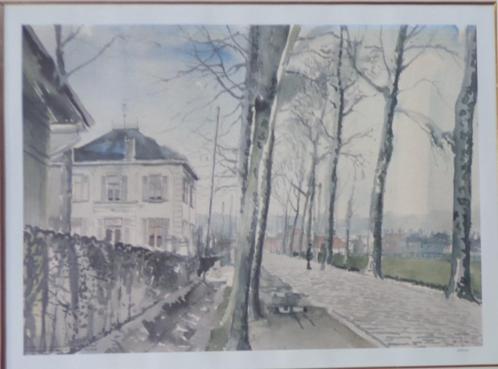 PAUL DELVAUX / SINT-MARTENS-LATEM / KLEUROFFSET / 72x89cm, Antiek en Kunst, Kunst | Litho's en Zeefdrukken, Ophalen of Verzenden