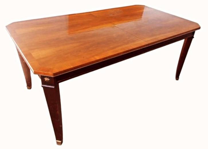 Table extensible Vintage "Rabelais" De Coene en Noyer 1940's, Antiek en Kunst, Antiek | Meubels | Tafels, Ophalen