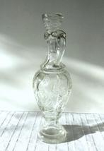 Vintage heldere glazen decanteerfles met glazen stop, Antiek en Kunst, Ophalen of Verzenden