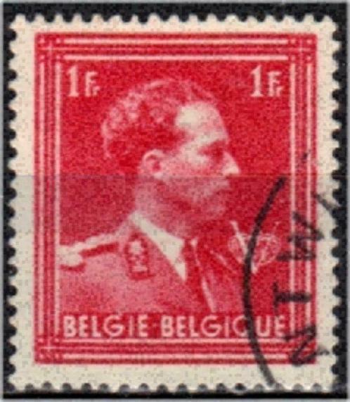 Belgie 1944 - Yvert/OBP 690 - Koning Leopold III (ST), Timbres & Monnaies, Timbres | Europe | Belgique, Affranchi, Maison royale