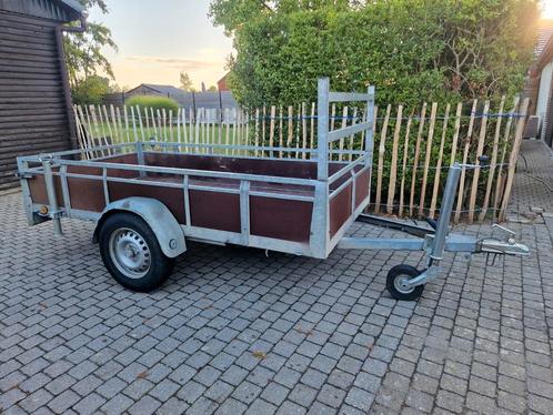 Enkelas aanhangwagen 258x130cm, Auto diversen, Aanhangers en Bagagewagens, Zo goed als nieuw, Ophalen