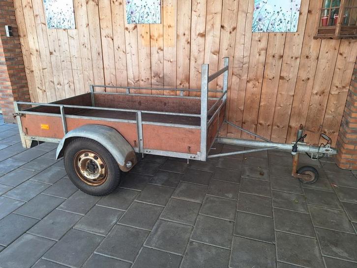 Aanhangwagen enkelasser, Auto diversen, Aanhangers en Bagagewagens, Gebruikt, Ophalen