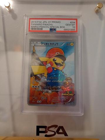 PSAUME 10 PIKACHU MARIO LUIGI RAYQUAZA, Envoi, Neuf, Plusieurs cartes, Foil