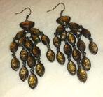 oorbellen chandelier zwart bruin Zara, Handtassen en Accessoires, Oorbellen, Overige materialen, Hangers, Verzenden, Zwart