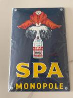 Spa blauw emaille bordje, Ophalen of Verzenden, Nieuw