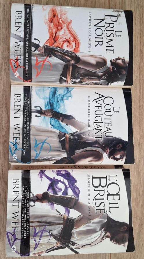 trilogie le porteur de lumiere de Brent Weeks, Boeken, Fantasy, Zo goed als nieuw, Ophalen of Verzenden