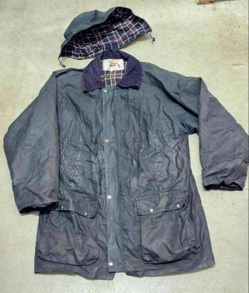 Vintage Country Leisurewear Mens trench coat Waxed jas xxl, Kleding | Heren, Jassen | Zomer, Gedragen, Overige maten, Blauw, Ophalen of Verzenden