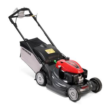 Honda HRX 476 benzine grasmaaier met variabele transmissie, Tuin en Terras, Zo goed als nieuw, Benzine-grasmaaier, Honda, Opvangbak