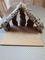 Kerststal in hout met sneeuw, Diversen, Kerst, Ophalen