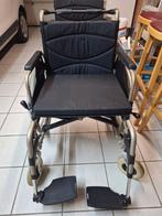 ◼️️ Brede Rolstoel type VermeirenV300DL 53 CM MET DUWSTANG, Divers, Chaises roulantes, Pliant, Enlèvement, Utilisé, Fauteuil roulant à pousser