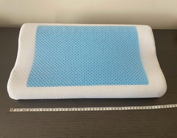 Oreiller avec gel rafraichissant, Huis en Inrichting, Slaapkamer | Beddengoed, Nieuw, Kussen, Eenpersoons, Blauw, Ophalen of Verzenden