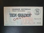 Nederland noodgeld Rotterdam 10 gulden 1944 UNC ongeldig WW2, Ophalen of Verzenden, 10 gulden, Los biljet