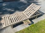 Teak ligstoel, Tuin en Terras, Ophalen, Zo goed als nieuw