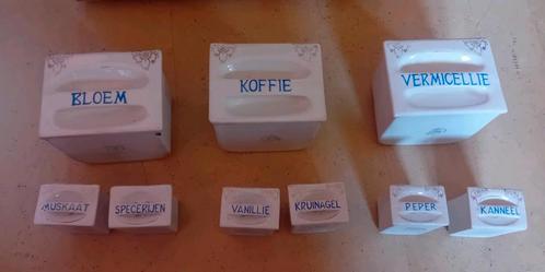 Antieke schuiven voor kruidenrek, Antiek en Kunst, Antiek | Keramiek en Aardewerk, Ophalen of Verzenden
