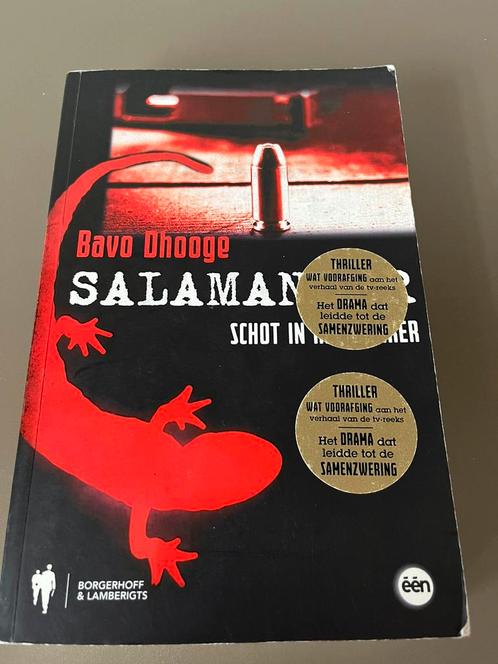 Bavo Dhooge - Salamander 5,00€ in Desselgem, Boeken, Thrillers, Zo goed als nieuw, Ophalen of Verzenden