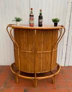 Vintage bar van bamboe/rotan, Huis en Inrichting, Barren, Gebruikt